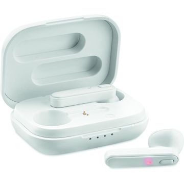 Tws Earbuds With Charging Base - White - item picture front