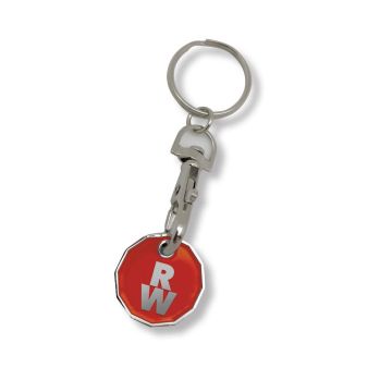 New Pound Coin Trolley Keyring