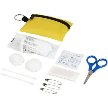 Valdemar 16-Piece First Aid Keyring Pouch - Yellow - image main