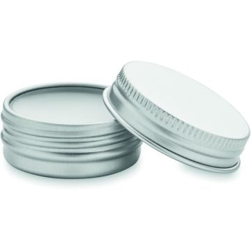 Vegan Lip Balm In Round Tin - White - item picture front