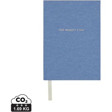 Vinga One Memory A Day GRS Recycled Paper Journal - blue - main image