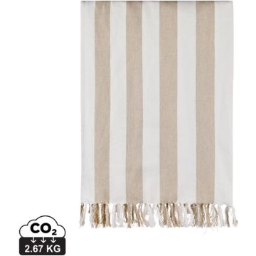 Vinga Ornos GRS Hammam Towel - beige, white - main image