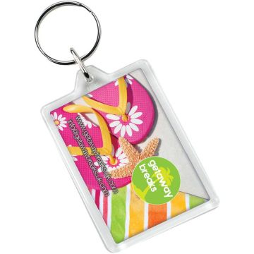 Vito C1 Rectangular Keychain - Transparent clear - image main