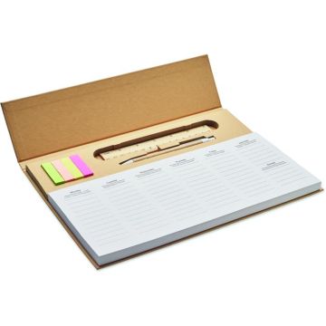 Weekly Desktop Planner - Beige - item picture front
