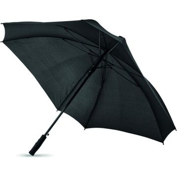Windproof Square Umbrella - Black - item picture front