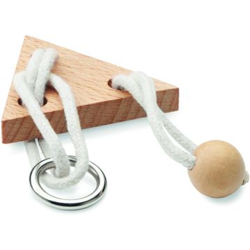 Wooden Brain Teaser Triangle - Wood - item picture front