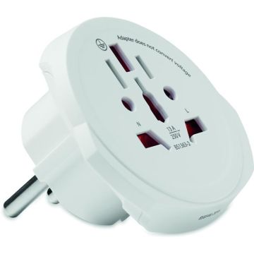 World To Eu. 3-Pole - White - item picture front