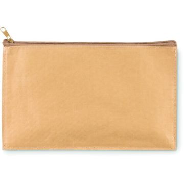 Woven Paper Pencil Case - Beige - item picture front