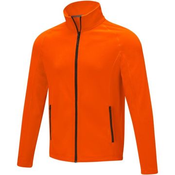 Zelus Men's Fleece Jacket - Orange, S - image main