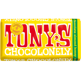 Tonys Chocolonely - Milk Chocolate Bar With Almond, Honey & Nougat 