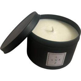 Coconut & Vanilla Scented Black Tin Candle