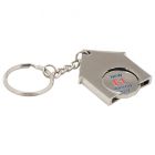 House Shaped Trolley Coin Keyring (Stamped Iron Soft Enamel Infill)