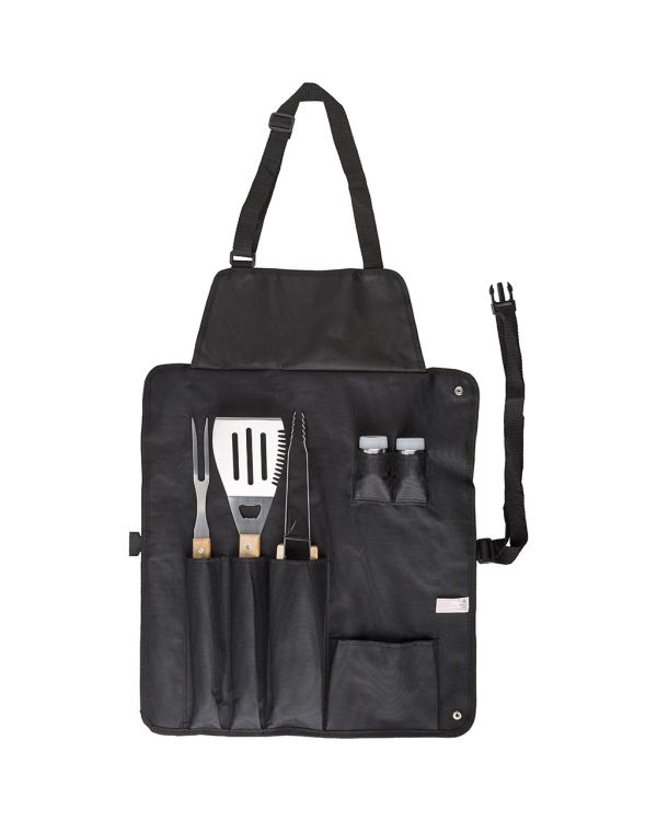Six-Piece Stainless Steel Barbecue Set