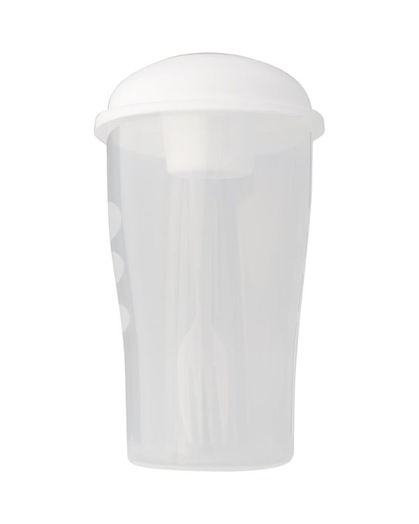 Salad Shaker With Cup And Fork