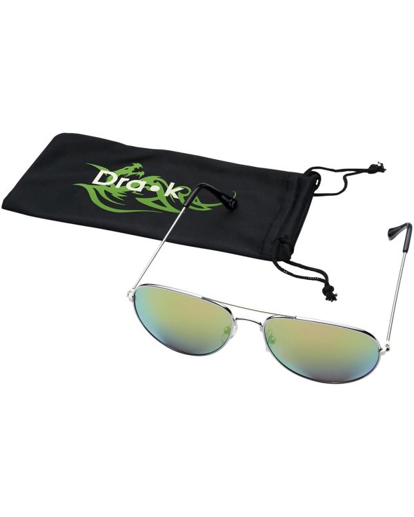 Aviator Sunglasses With Coloured Mirrored Lenses