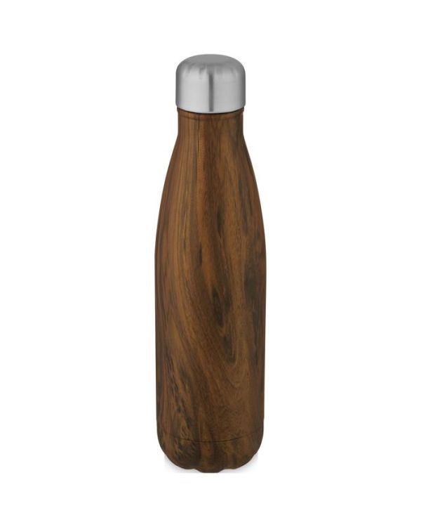 Cove 500 ml Vacuum Insulated Stainless Steel Bottle With Wood Print