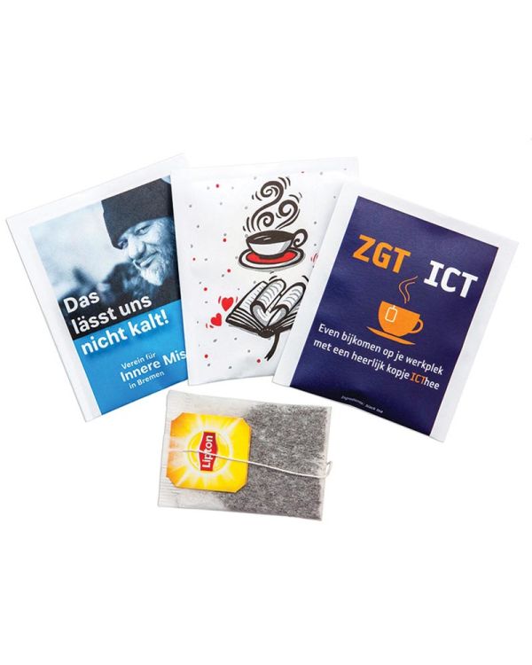 Tea Bags In Printed Paper Sachet Lipton Yellow Label