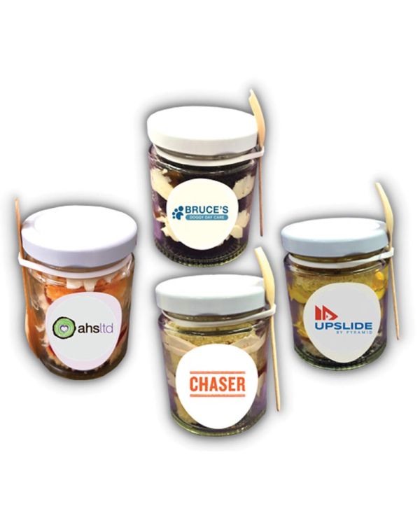 Logo Branded Cake Jar