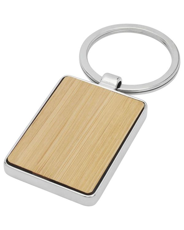 Neta Bamboo Rectangular Keychain