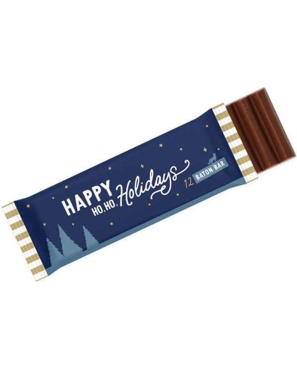 Winter Collection – 12 Baton Bar - Milk Chocolate - 41% Cocoa