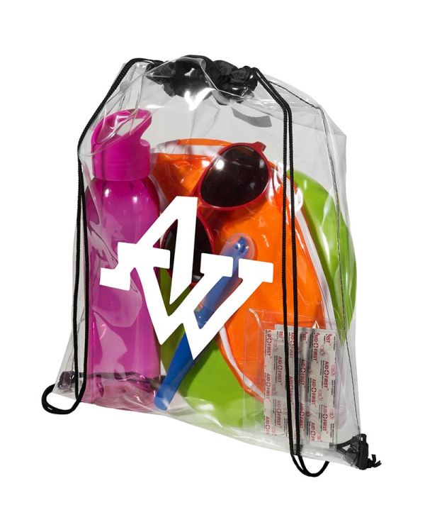 Lancaster Transparent Drawstring Backpack