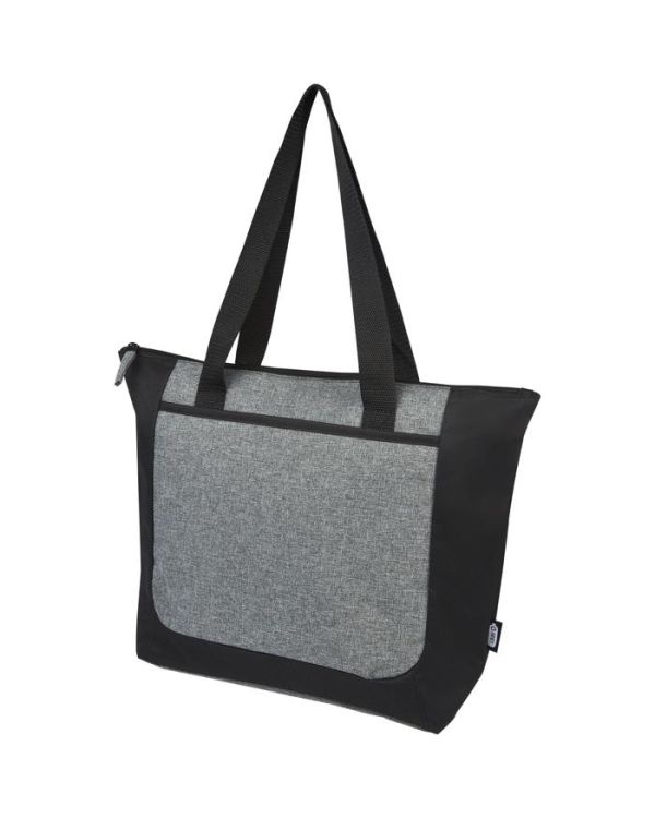 Reclaim GRS Recycled Two-Tone Zippered Tote Bag 15L