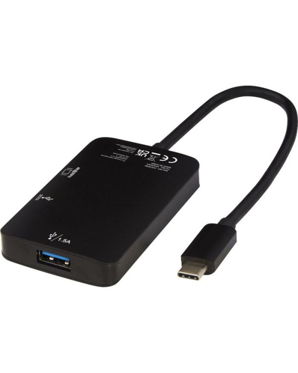 Adapt Aluminum Type-C  Multimedia Adapter (USB-A/Type-C/Hdmi)