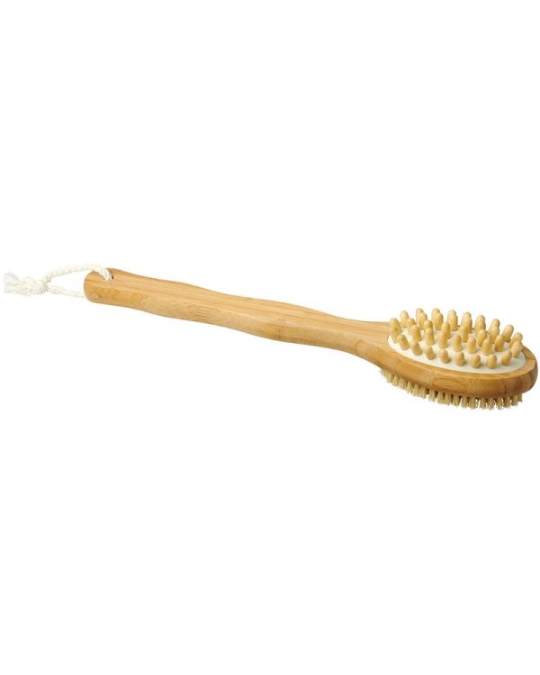 Orion 2-Function Bamboo Shower Brush And Massager