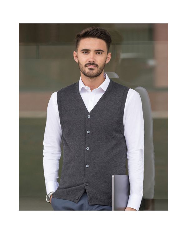 Sleeveless Knitted Gareth Cardigan
