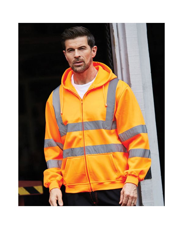 Hi-Vis Zipped Hoodie
