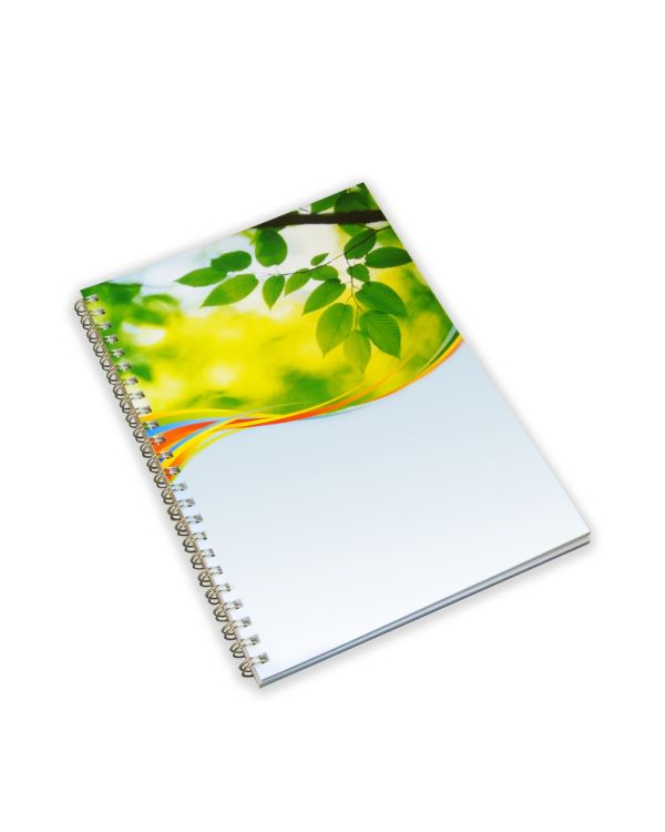 Green & Good A5 Wirebound Full colour Notebook - Recycled