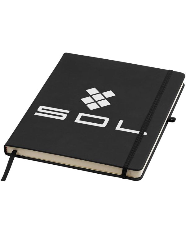 Noir Large Notebook With Lined Pages