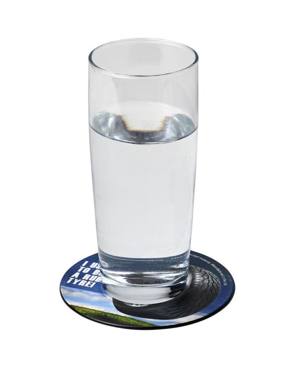 Brite-Mat Round Coaster With Tyre Material