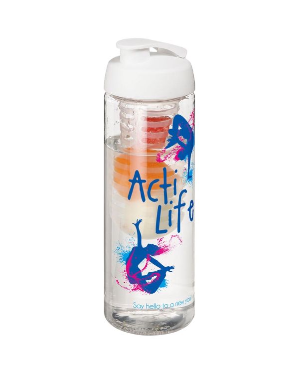 H2O Active Vibe 850 ml Flip Lid Bottle & Infuser