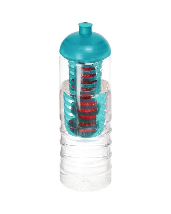H2O Active Treble 750 ml Dome Lid Bottle & Infuser