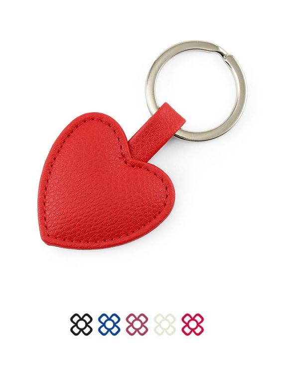 Heart Shaped Key Fob In Recycled Como