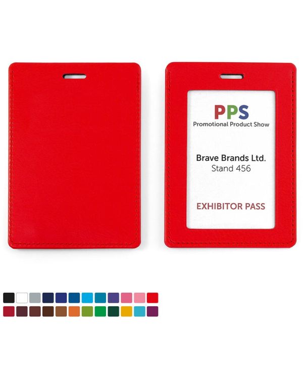 Portrait ID Card Holder For A Lanyard Or Clip In Belluno