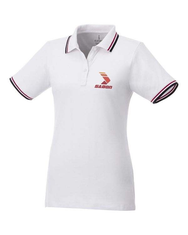 Fairfield Short Sleeve Women's Polo With Tipping
