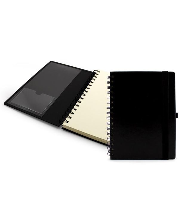 Deluxe A5 Wiro Notebook With Elastic Strap And Pen Loop