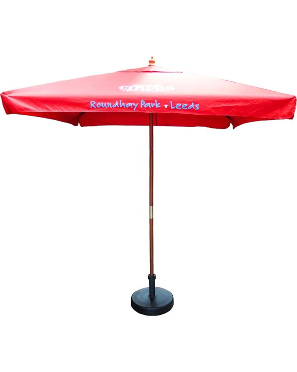 2m Square Wooden Parasol