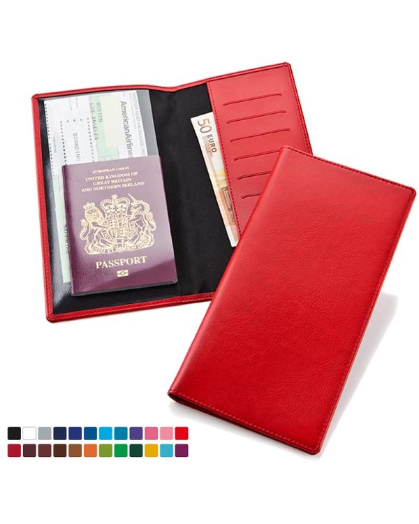 Travel Wallet With One Clear And One Solid Pocket In Belluno