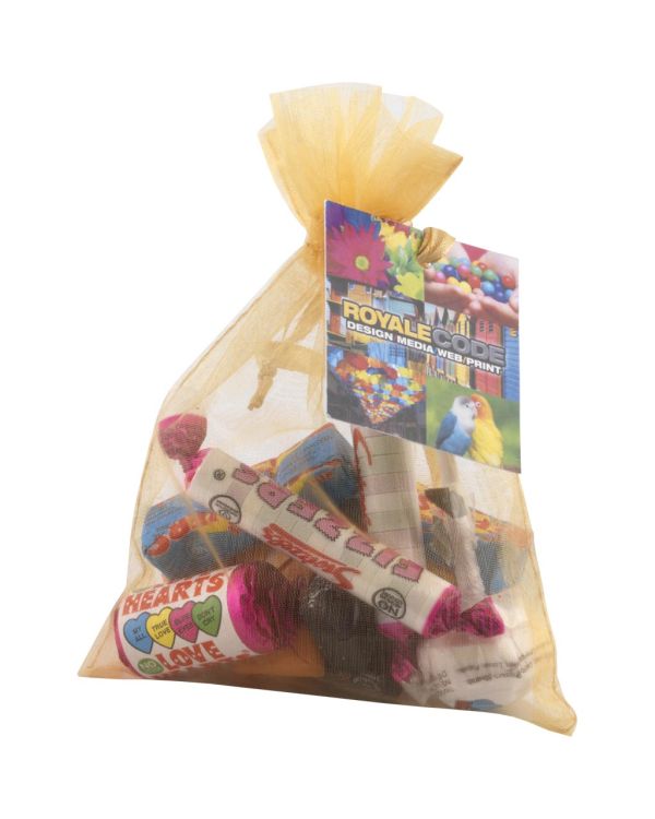 Large Organza Bag with Retro Sweets