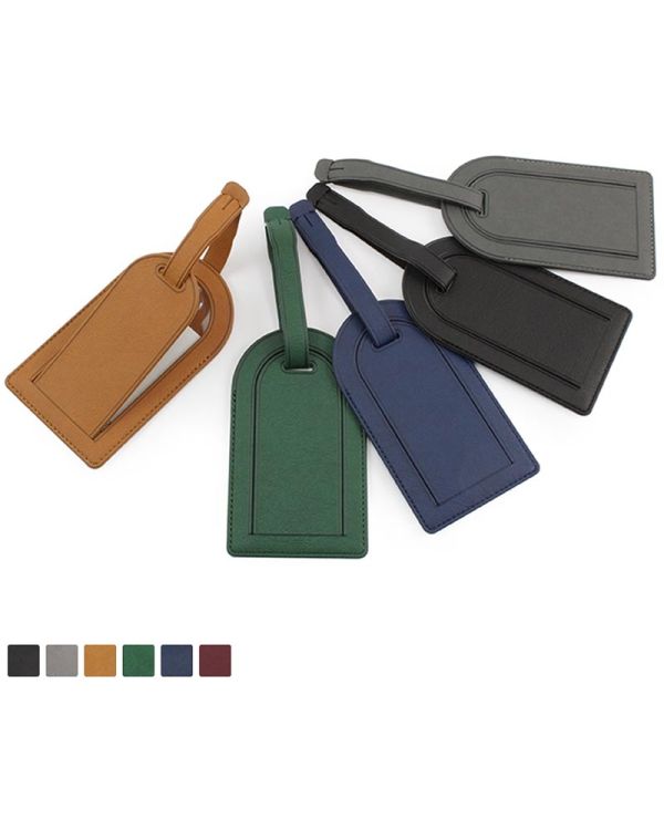 Biodegradable Large Luggage Tag In BioD A Biodegradable Leather Look Material