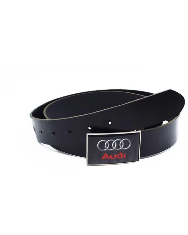 Leather Belt With Full Colour Logo Dome