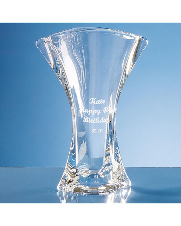 24.5cm Crystalite Flared Orbit Vase