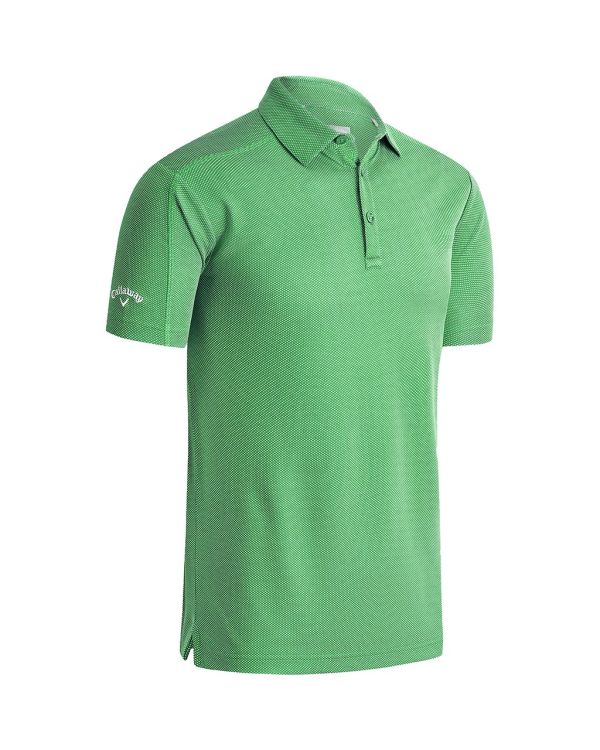 Callaway Gent's Box Jaquard Golf Polo With Embroidery To 1 Position