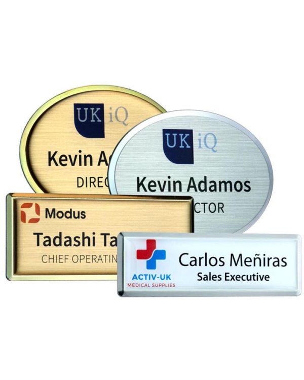 Excel Framed Personalised Domed Name Badge