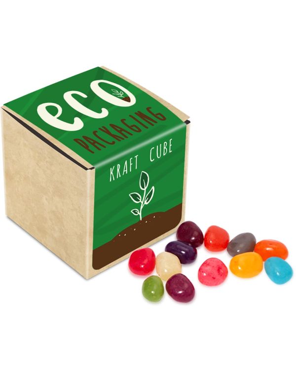 Eco Range - Eco Kraft Cube - The Jelly Bean Factory - 50g