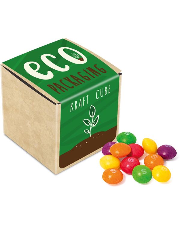 Eco Kraft Cube - Skittles
