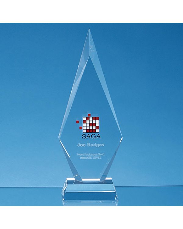 25.5cm Optical Crystal Kovel Peak Award